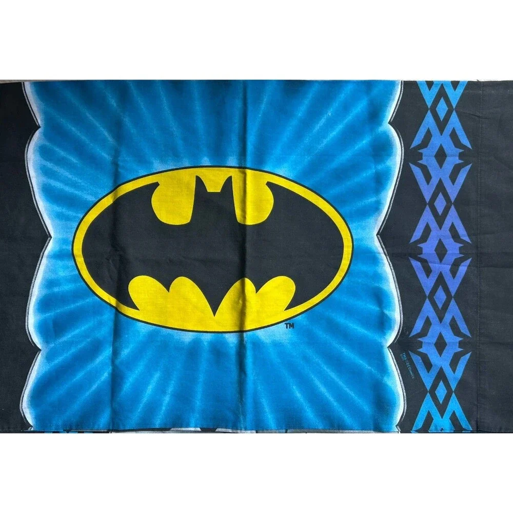 Vintage Batman Pillow Case, DC Franco Comics, Standard Double-sided, Retro 90s